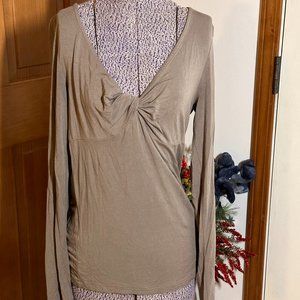 Twist Front Long Sleeved Top